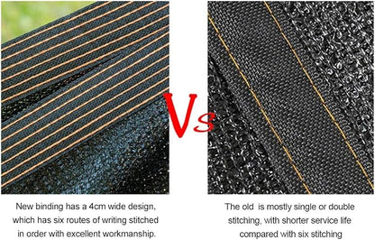 winemana 70% Black Shade Cloth, 8 x 12 FT Durable Mesh Tarp with Grommets, Resistant Garden Sun Shade Netting with Taped Edge for Plant Cover, Greenhouse, Patio, Tomatoes, Chicken Coop, Barn Kennel