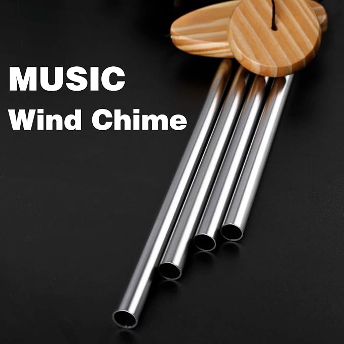 DesGully Wind Chimes, Butterfly Solar Wind Chimes with Aluminum Tubes/Wind Chimes for Outside Color Changing (Gifts for mom/Gift for Grandmom/Gift for Women) Thanksgiving Gift Butterfly Gift
