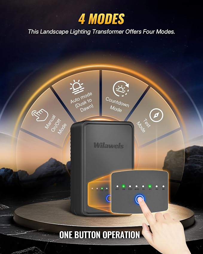 All-in-One LED Low Voltage Landscape Lighting Kit, 12-Pack Landscape Lights with Transformer, 100FT Wire and Connectors, 3000K Waterproof Outdoor Spotlights for Yard Garden Tree House W02LK06