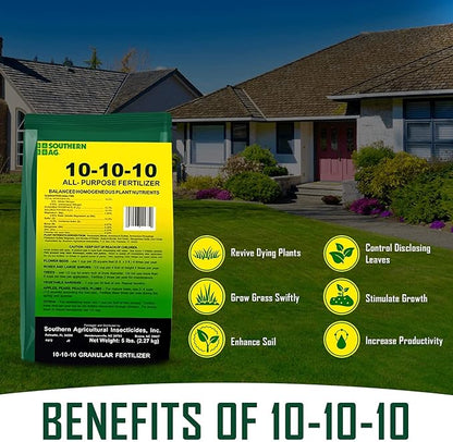 Southern Ag All Purpose Granular Fertilizer 10-10-10, 5 LB Size: 5 LB
