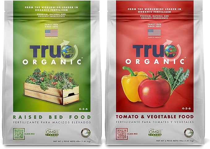 True Organic Berry and Vegetable Food Granular Fertilizers (8 lbs) - CDFA, OMRI Listed for Organic Gardening