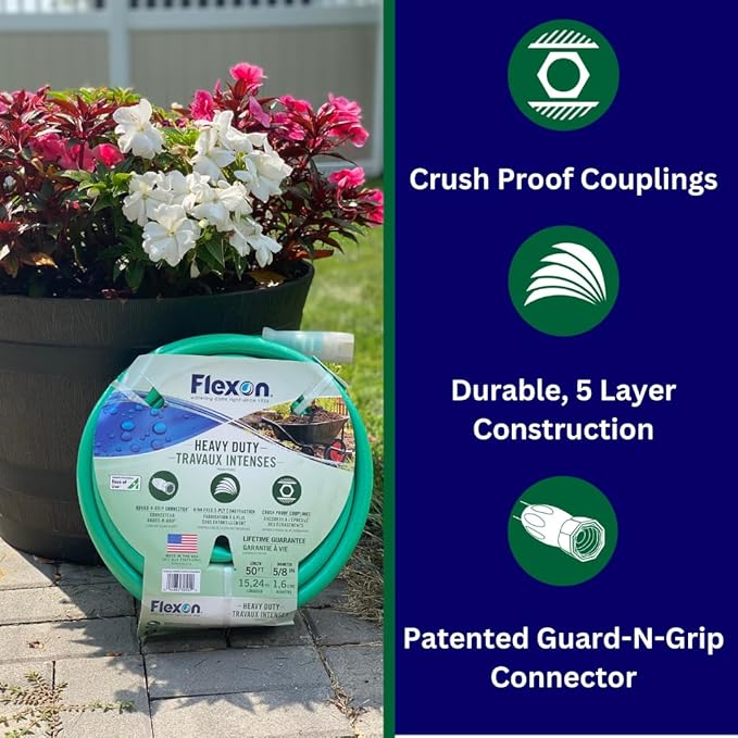 Flexon 5/8-Inch by 75-Foot Forever Plus Garden Hose FXG5875
