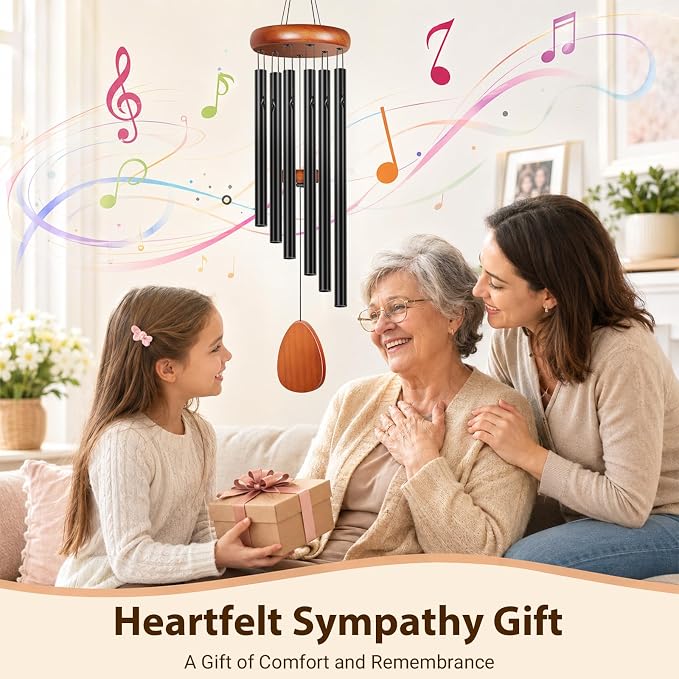 Winzwon Wind Chimes for Outside, House Warming Gifts for Women | New Home Outdoor Gifts for Neighbor Hotness Parents, Garden Aluminum Hanging Metal Windchimes Outdoors for Patio Porch Yard