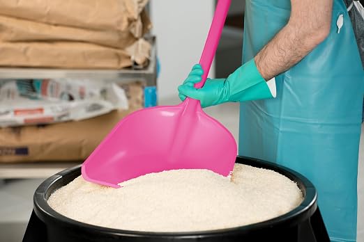 SPARTA 41076EC26 Plastic Sanitary Shovel, Food Safe Plastic Shovel For Commerical Kitchens, 11 Inches, Pink