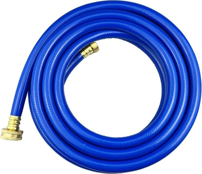 Darnassus PVC Garden Hose 1/2 Inch Green Heavy Duty Water Hose with Solid Brass Fittings,No Leaking, Flexible,for outdoors,Lawns,Patio (20 FT, Blue, Brass Fittings)