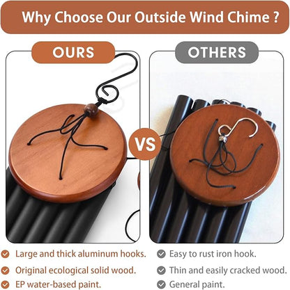 Wind Chimes for Outside, Wind Chimes with Thickened Tube, Outdoor Windchime for Garden Yard Patio Decor, Unique Gift for Women
