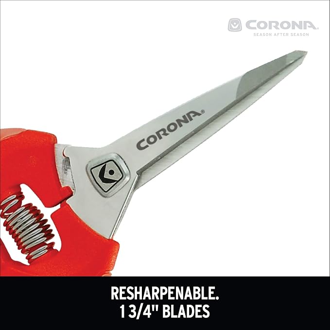 Corona FS 3214D ComfortGEL Leaf & Stem Micro Snips, Orange (Pack of 6)