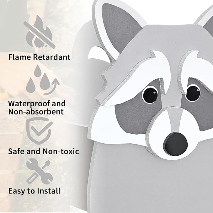 Raccoon Planter, Cute Animal Shape Flower Planters, Plant Pots for Indoor/Outdoor Garden Decor, Unique Gifts/Souvenirs for Pet Lovers