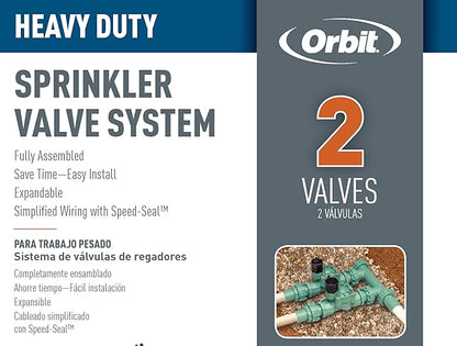 Orbit 57250 2-Valve Heavy Duty Preassembled Manifold