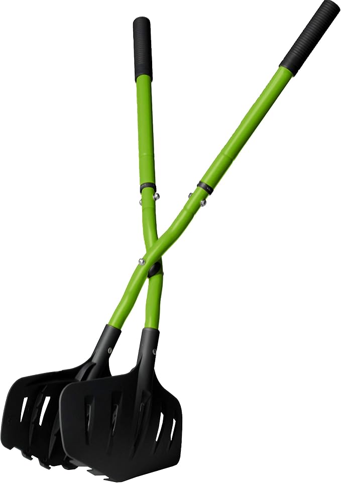 Earthwise Telescoping Leaf Clean-Up Tool Bundle with AMES Long Handle Leaf Grabber