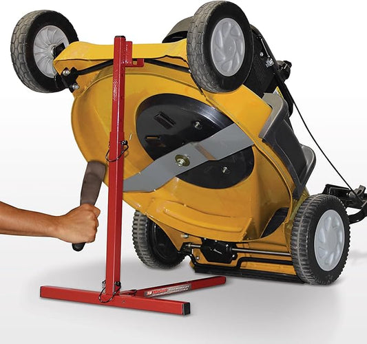 MoJack 45014 Push Lawn Mower Lift - 40 Pound Lift Capacity, Residential Push Mowers, Easy to Assemble & Dissassemble, Mower Parts & Accessories, 16.3" D x 18.1" W x 17.9" H
