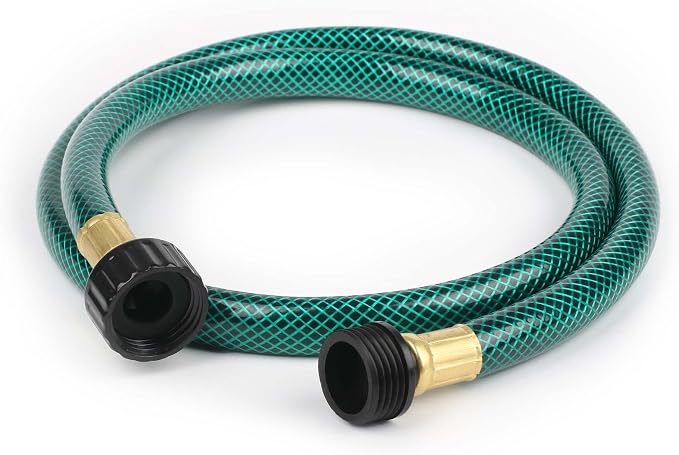 Garden Hose Leakproof for Gardener: 1/2” PVC Water Hoses with GHT Fittings - 4 FT No Kink and Flexible for Outdoor Watering | For Gardeners Watering Raised Beds And Linking Nearby Garden Accessories With A Compact Hose