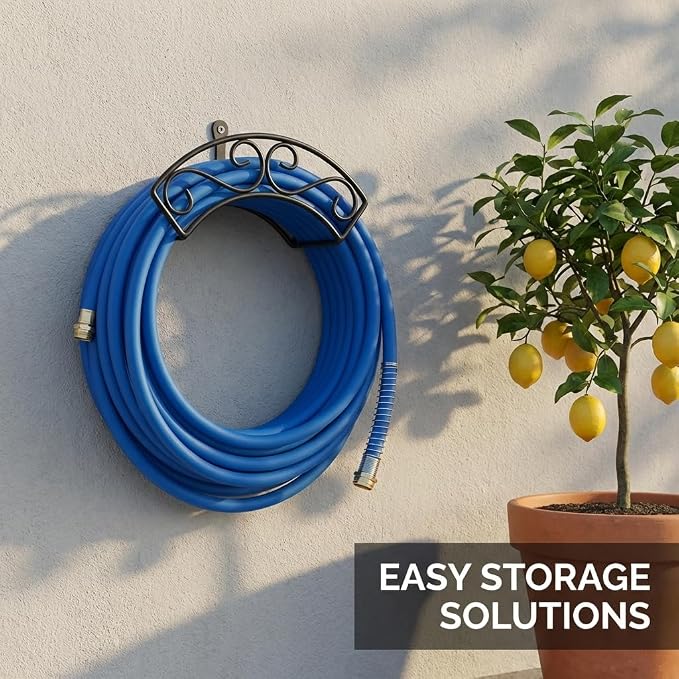 Wiseflow Garden Hose 50FT x 3/4", Heavy Duty Rubber Hose, Water Hose with Five Layered Braiding, Male Female Fittings, 1200PSI Burst, 300PSI Working for Yard, Car Wash, Pets (Blue)