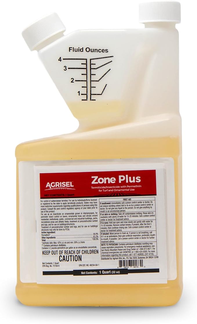 Agrisel Zone Plus Insect & Pest Control, Broad Spectrum, for Indoor & Outdoor, Effective Against 100 Pests, Eco-Friendly, 32 Ounce