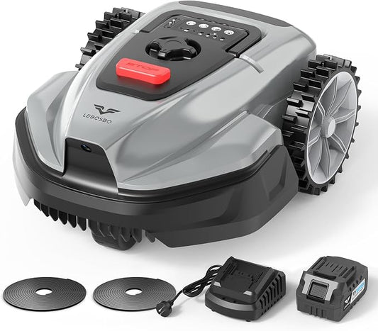 V3 Robot Lawn Mower with Visual Navigation, Smart APP Control, Quiet Operation, Adjustable Mowing Height, Boundary Strip No-Go Zones, Reliable Robotic Lawn Mower for 1600 Sq.Ft Yards