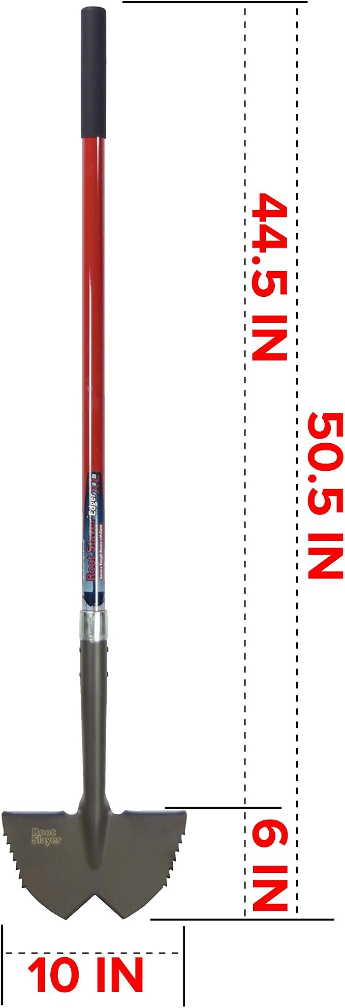 Root Slayer 22711 XL Serrated Garden Edger, Red