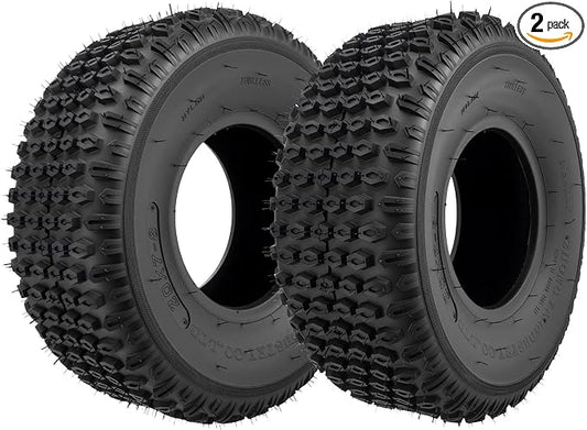 PHILTOP 20x7-8 Lawn Mower Tires, 4-Ply Super Mud 20x7-8 ATV Tires for Riding Mowers, Golf Carts,2 Pcs,Tubeless (Z-106)
