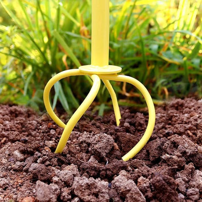 Altdorff Hand Tiller for Gardening, Garden Claw Manual Tiller with Ergomomic Handle, Steel Cultivator Tiller Lawn Aerator Tool Soil Lossener for Gardening Bed and Plant Box
