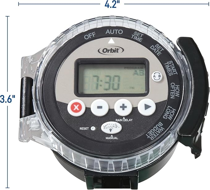 3-Pack Orbit 57865 Battery-Operated Sprinkler Timer, Black