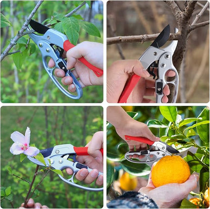 Premium pruning shears for gardening, Work 3 times easier, Pruners heady duty, Sharp garden clippers cuting florist flower, hedge, herb, rose, Indoor live plants, Arthritis weak hand snips