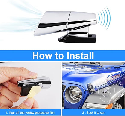 4pcs Deer Warning Whistles Device for Car, Anti-Deer-Ultrasonic-Whistle, Save Animal Horn Alert Protector Device, Automotive Invisible Safety Sensor for SUVs Truck Motorcycle Off-road Vehicle RVs Taxi