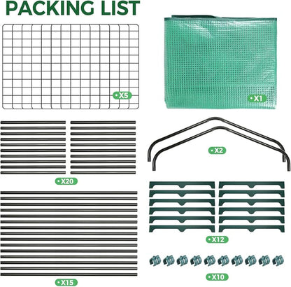 Mini Greenhouse for Indoor Outdoor: Ohuhu 23 x 19 x 75-Inch Small Plastic Plant Green House 5-Tier Rack Stand Portable Greenhouses with Durable PE Cover for Seedling, Ideal Gardening Gifts