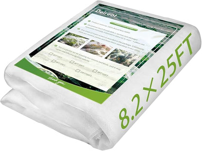 Garden Netting & Plant Netting, 8.2'x25' Fine Mesh Plant Protection Barrier, Garden Net Covers for Raised Beds, Mesh Fencing & Tree Net Bags, Protect Vegetables, Fruits, Plants & Flowers
