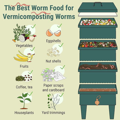 Zubebe 4 Pcs 2 ft x 2ft Worm Blanket Farm Kit Worm Bin Blanket Worms for Composting Fits Many Bin Bag for Keeping Worms Dark Moist Warm Outdoor Garden Compost Bin Farm Compost Factory