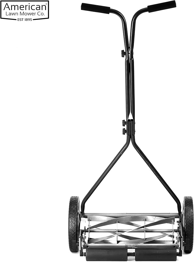 American Lawn Mower 1415-16 16-Inch 5-Blade Push Reel Lawn Mower, Gray