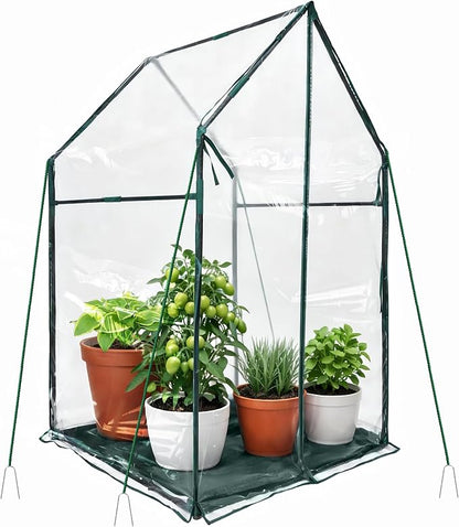 PROWORX Mini Greenhouse 36"x36"x58.5" Plant Cover Tent Seed Starting Waterproof Floor Mat Small Plant Tent for Use on Patio Balcony Porch & Indoors/Outdoors