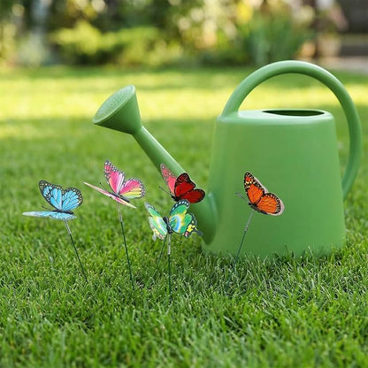 30PCS Butterfly Decor Outdoor Butterfly Garden Stakes for Garden Decor | 3D Waterproof Colorful Artificial Butterflies Picks for Crafts Flower Arrangements Outdoor Indoor Spring