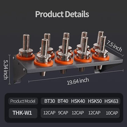 CAT/BT40 Large Capacity CNC Tool Storage Cabinet, CNC Tool Holder Vertical Drawer Cabinet for Warehouse Workshop Factory Garage Machining Centers
