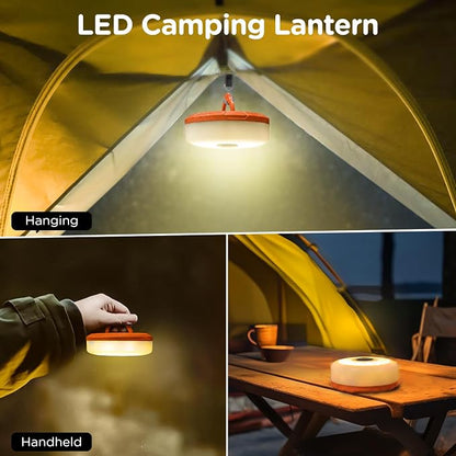 OGERY 2-Pack Camping String Lights, 32.8FT Rechargeable Christmas String Lights Outdoor/Indoor, 8 Modes 4-in-1 Quick Storage Fairy Lights Portable Lamp for Xmas Tree Decor Party Camping Essentials