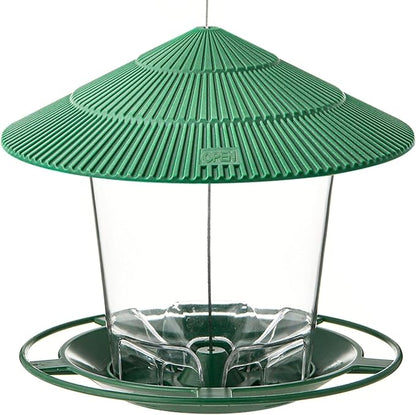 Hanizi Bird Feeder Outdoor Hanging for Wild Bird Seed, Green