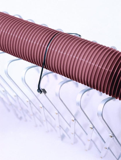 Camco Aluminum Sewer Hose Support, Supports Sewer Hoses Up to 10', Includes Strap Kit to Secure Your Hose in Place, Durable Construction, Lightweight Design, 40351