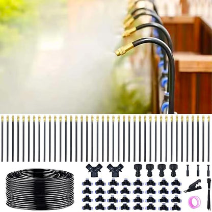 Thiswing 360° Adjustable Drip Irrigation System - 200 FT Garden Watering Kit with 40 Nozzles, 5/16" Flexible Tubing, Raised Bed Sprinkler & Garden Mister for Yard, Lawn, Vegetables, Potted Plants