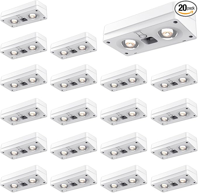 JOFIOS Solar Fence Lights 20 Pack, 50 Lumens Outdoor Solar Lights with 12 Modes RGB Color Glow LED，Waterproof, Solar Lights for Patio, Backyard, Deck, Fence, Railing(White Shell)
