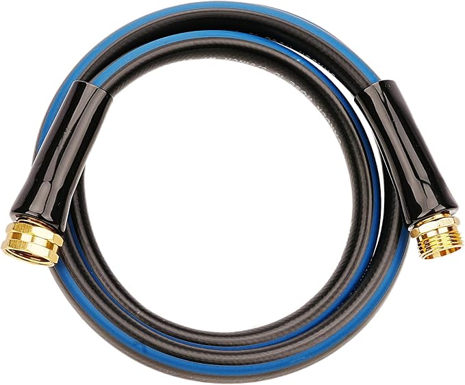 SheeChung Short Garden Hose 4ft x 5/8",Water Hose for Hose Reel Faucet,Heavy Duty Small Garden Hoses,Flexible Leader Hose with Male to Female Fittings,3/4"GHT