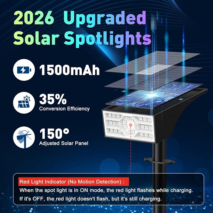 Solar Color Changing RGB Spot Lights Outdoor, 6 Pack/7 Lighting Modes Multicolor Outdoor Lights for Yard Waterproof IP68, Halloween Christmas Solar Landscape Powered Lights Garden Pathway