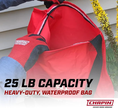 Chapin 84700A 25-Pound Professional Handheld Bag Seed Spreader with Waterproof Bag,Enclosed Gears,Rear Baffle,Adjustable Shoulder Strap and Multiple Spread Options,Red,(Pack of 2)