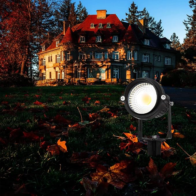5W Spot Lights Outdoor 5000K Daylight White Flag Pole Light 12V~24V AC/DC LED Landscape Spotlights, Waterproof Low Voltage Landscape Lighting for Yar (10)