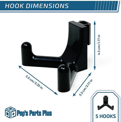 Pop's Parts Plus Tool Hook for Lifetime Shed Original Lifetime Shed Accessories Hook on Amazon, Check Description for Compatible Models! (Does NOT Work on Horizontal Siding Sheds) (Pack of 5)