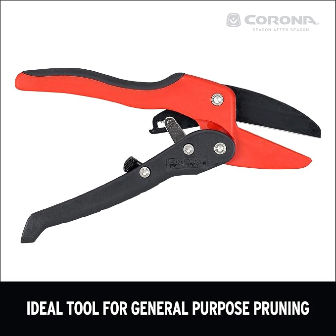 Corona RP 3230 Rachet Hand Pruner - 3/4 inch Cut Capacity Stem and Branch Garden Shears, Red (Pack of 6)