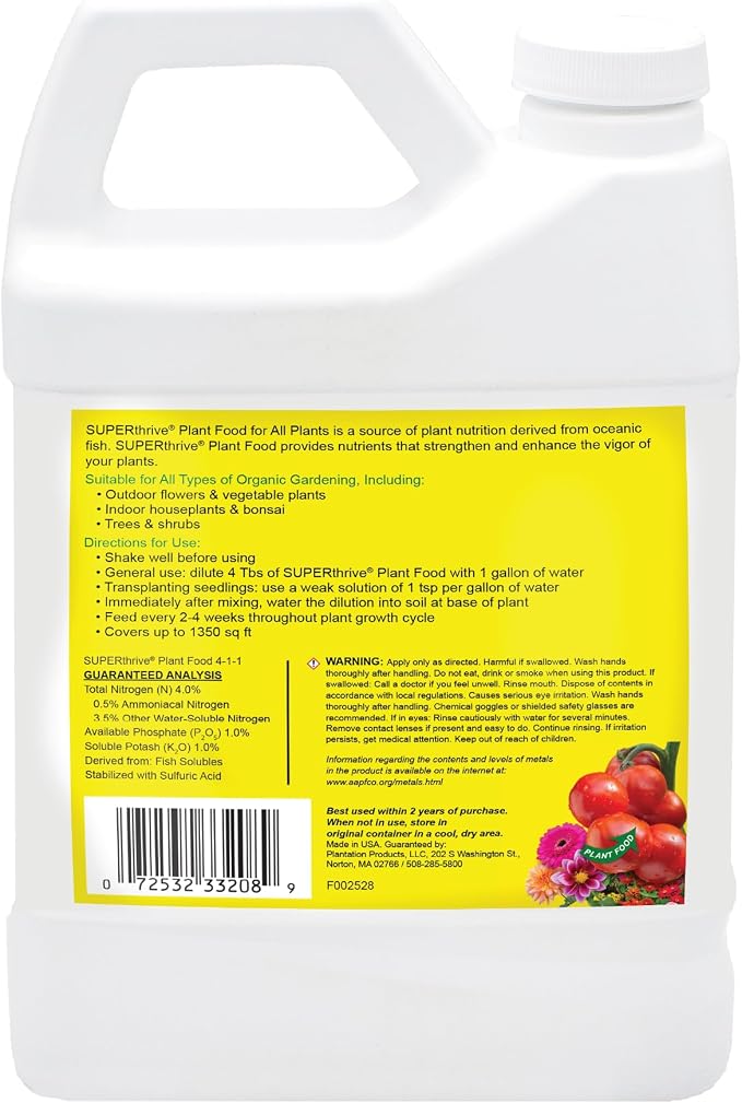 Vitamin Institute STFOOD32-8 Plant Food, Clear