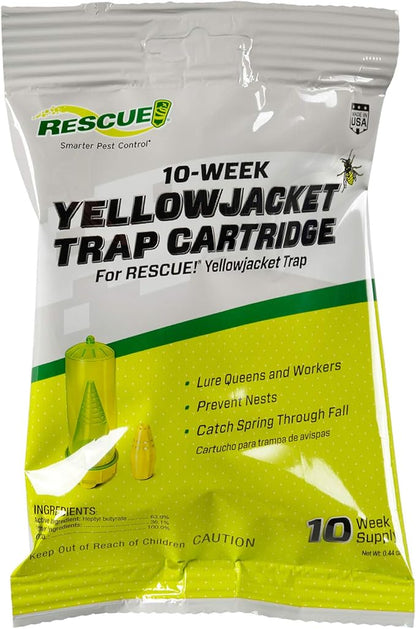RESCUE! Yellowjacket Attractant Cartridge (10 Week Supply) – for RESCUE! Reusable Yellowjacket Traps