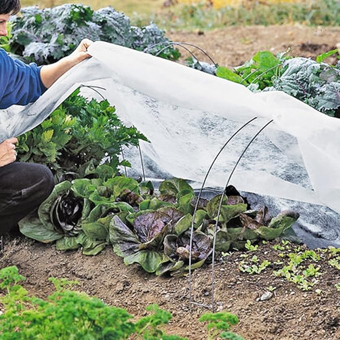 Plant Covers Freeze Protection, Antifrost Cover 7ft×10ft Reusable Rectangle Frost Protection Floating Row Cover Plant Blanket Garden Winterize Cover for Cold Weather Snow