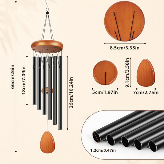 Winzwon Wind Chimes for Outside, House Warming Gifts for Women | New Home Outdoor Gifts for Neighbor Hotness Parents, Garden Aluminum Hanging Metal Windchimes Outdoors for Patio Porch Yard