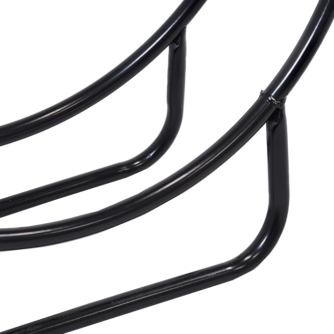 Sunnydaze 48-Inch Outdoor Firewood Rack Hoop - Indoor Round Tubular Steel Fireplace Wood Holder - 700-lb Capacity