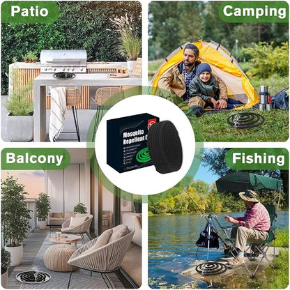 24 Extra Strength Mosquito Repellent Coils with 1 Metal Holder & 6 Stands, Citronella Incense Mosquito Coils Outdoor Patio Yard Camping Use, Long Lasting 6-8 Hrs Plant-Based Mosquito Coil Incense
