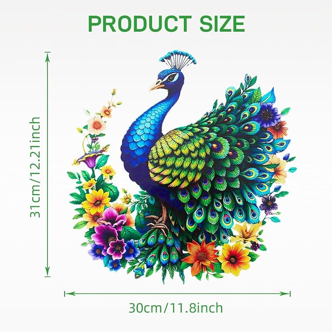 dreamskip Metal Peacock Wall Decor, Tropical Birds Iron Wall Art, Outdoor Metal Garden Wall Decors Sculptures for Patio Fence Living Room Housewarming Gifts
